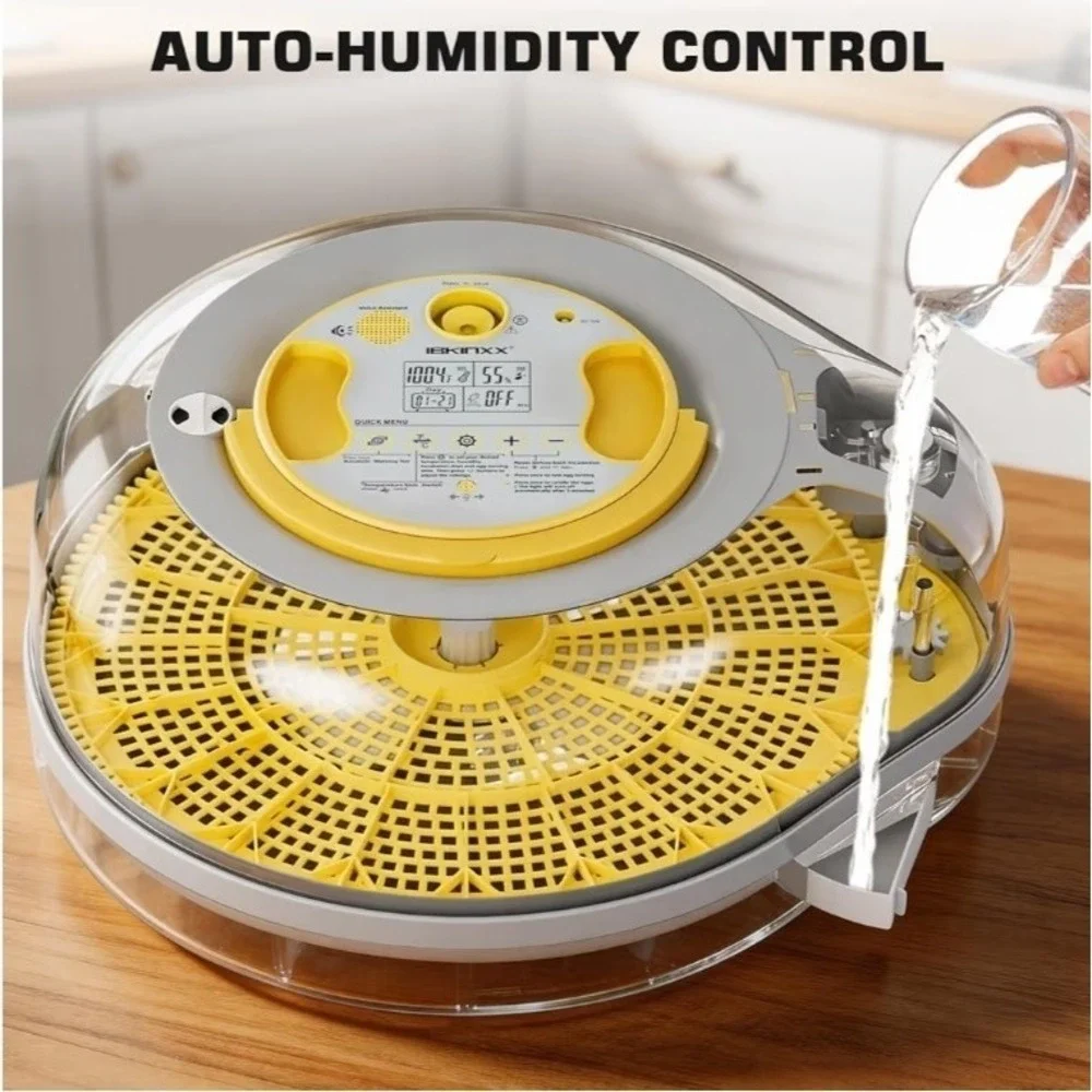 26 Egg Smart Incubator VOICE‎ CONTROL Auto Turning Temp Digital Poultry Hatcher